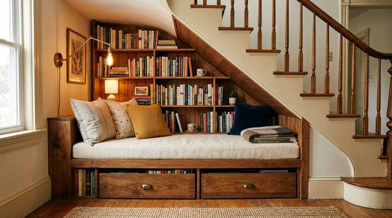 Bring in a side table for tea notes or reading glasses inspiration for a reading nook.
